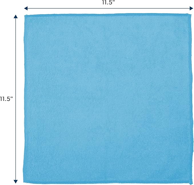 S&T INC. 12 Pack Microfiber Cleaning Cloth, Bulk Towels - Image 6