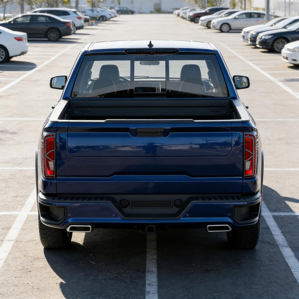 Narpes-Tail Light Rear Lamp Protective Guards Decoration Fit for GMC Sierra 1500 2500HD 3500HD 2019-2025 2026 Taillight Shell Frame Shield Denali SLT AT4 Exterior Accessories