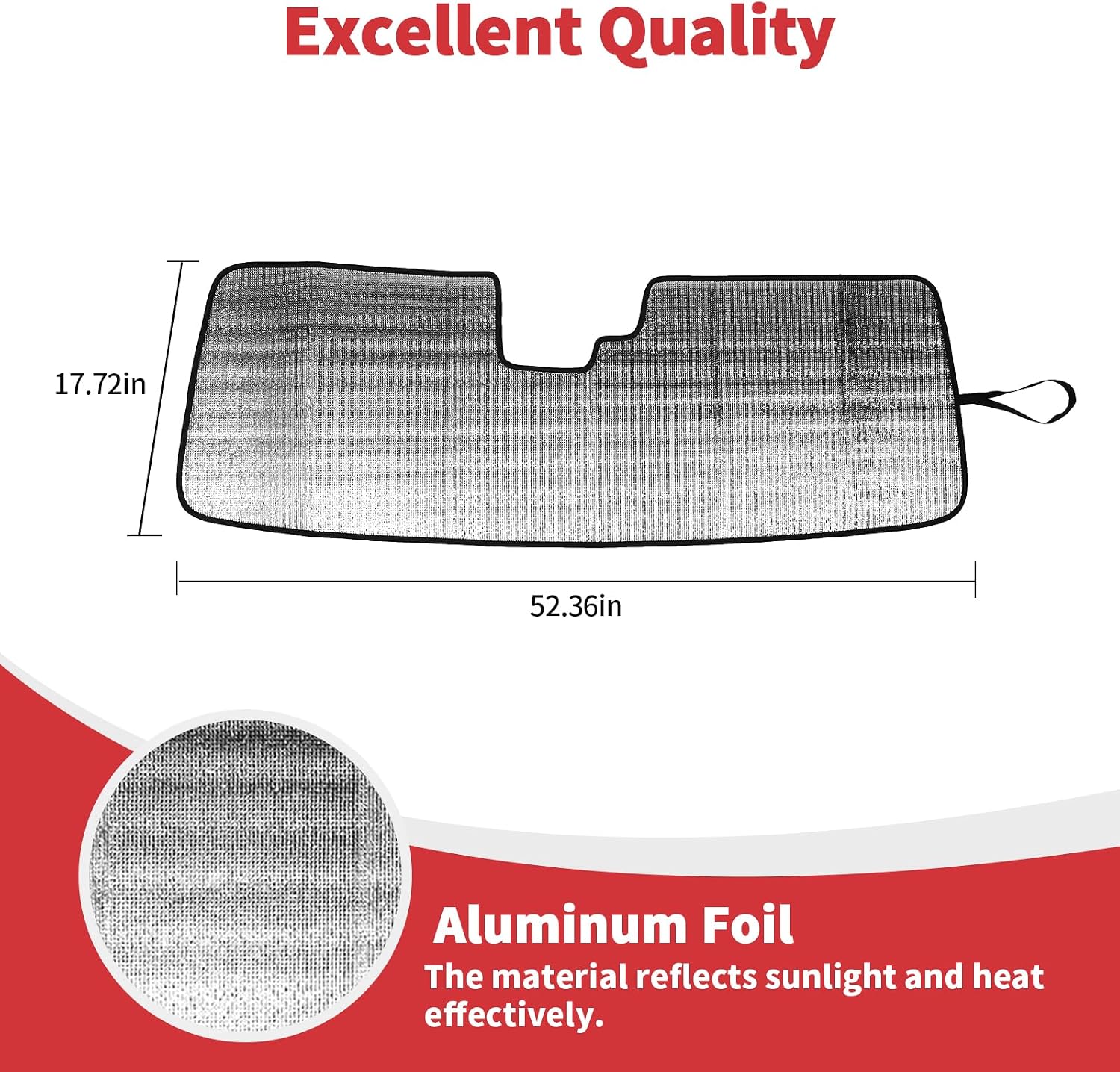 Linskip Custom Sunscreen Windshield Sunshade for 2021-2026 Ford Bronco Sun Shade, Interior Accessories, Reflective Outer Layer Sun Visor(Silver-Type A)