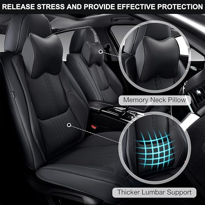 Car Seat Covers Full Set, Front and Rear Seat Covers - Image 3
