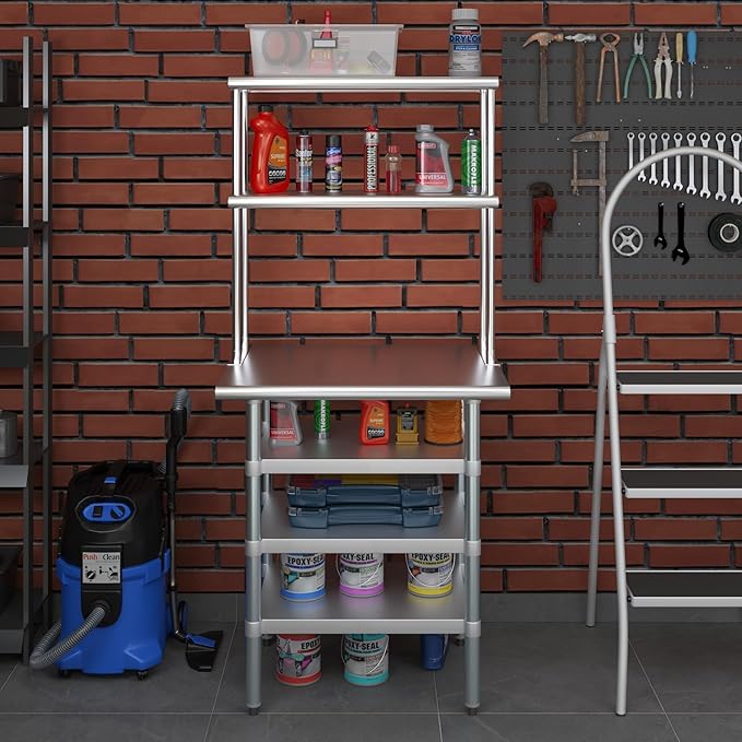 Amgood 24" x 30" Stainless Steel Work Table - Image 8