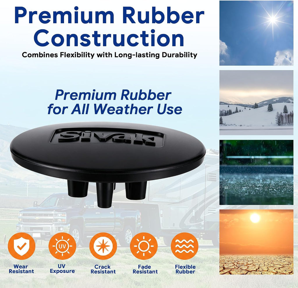 Sivak Rubber Gooseneck Hitch Cover, Trailer Towing Hole Cover Compatible with B&W Gooseneck Hitch Ball Systems, Protects Stowed Ball Position from Dirt, Rainwater, Mud, Leaves and Debris