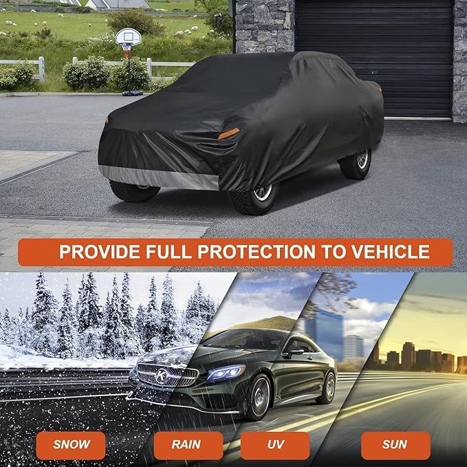 Kayme Full Size Truck Cover Waterproof All Weather, Heavy Duty Outdoor Pickup - Image 7