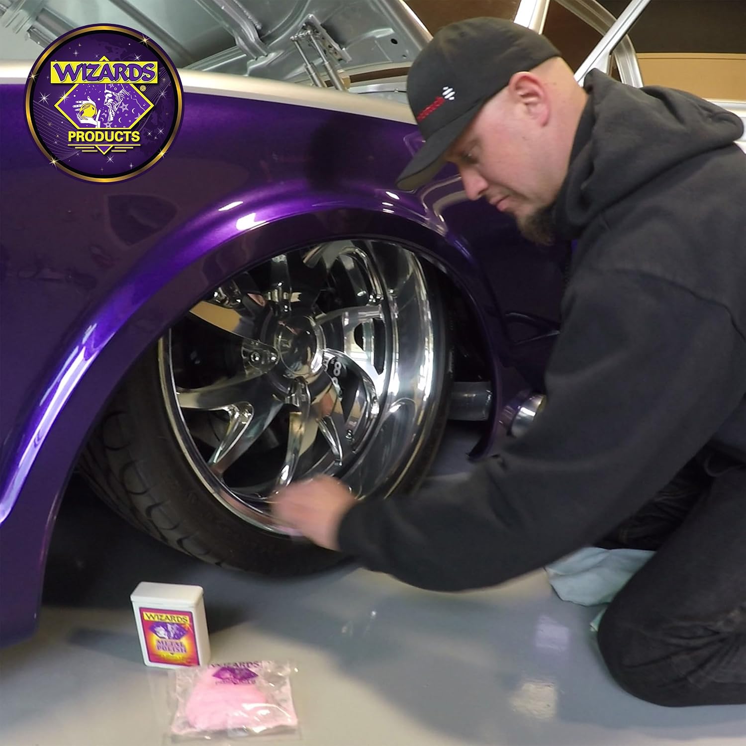 Wizards Metal Polish 3 oz - Polish-Infused Cotton Brightener for Chrome Cleaner and Polished Aluminum, Brass, Nickel, Stainless Steel, Coated Wheels, and Motorcycle Restoration, Trusted Since 1986