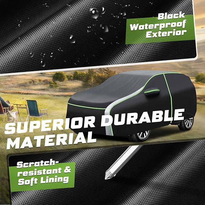Mixsuper Liner Car Cover for Toyota Highlander 2001-2025, 7 Layers Waterproof - Image 5