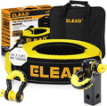 3" x 30Ft Recovery Tow Strap Heavy Duty with Hooks - 36000 LBS Break Strength, 2" Shackle Hitch Receiver + 3/4 D Ring Shackles (2pcs), Recovery Tow Rope for Truck, SUV, ATV Offroad Vehicle