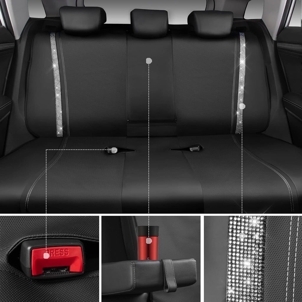 car pass bling diamond car seat covers full on a desk or shelf