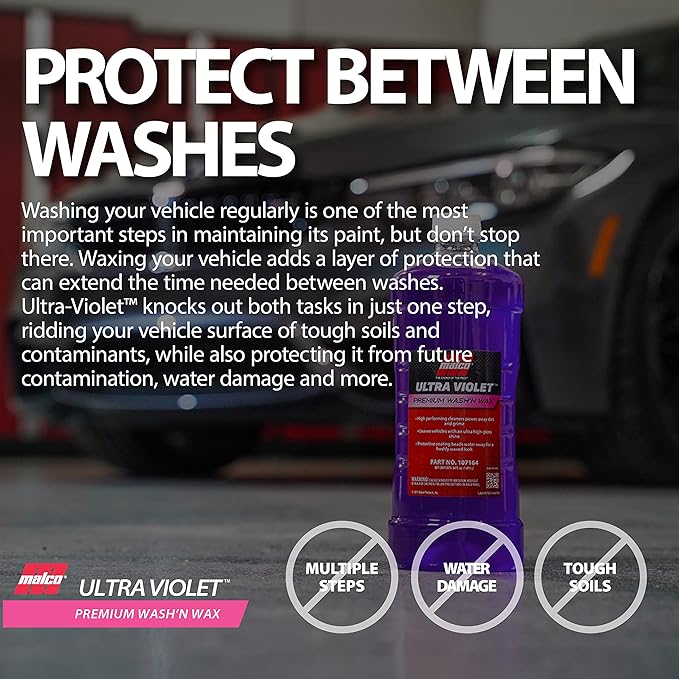 Malco Ultra Violet Premium Wash'n Wax – Best 2-In-1 Car Wash and Wax/Cleans and - Image 7