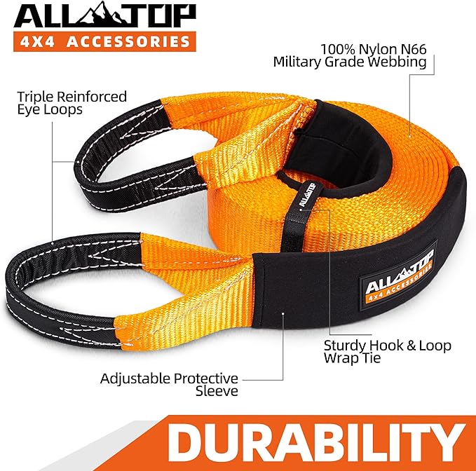 ALL-TOP Recovery Snatch Strap, 4in x 30ft - Image 4