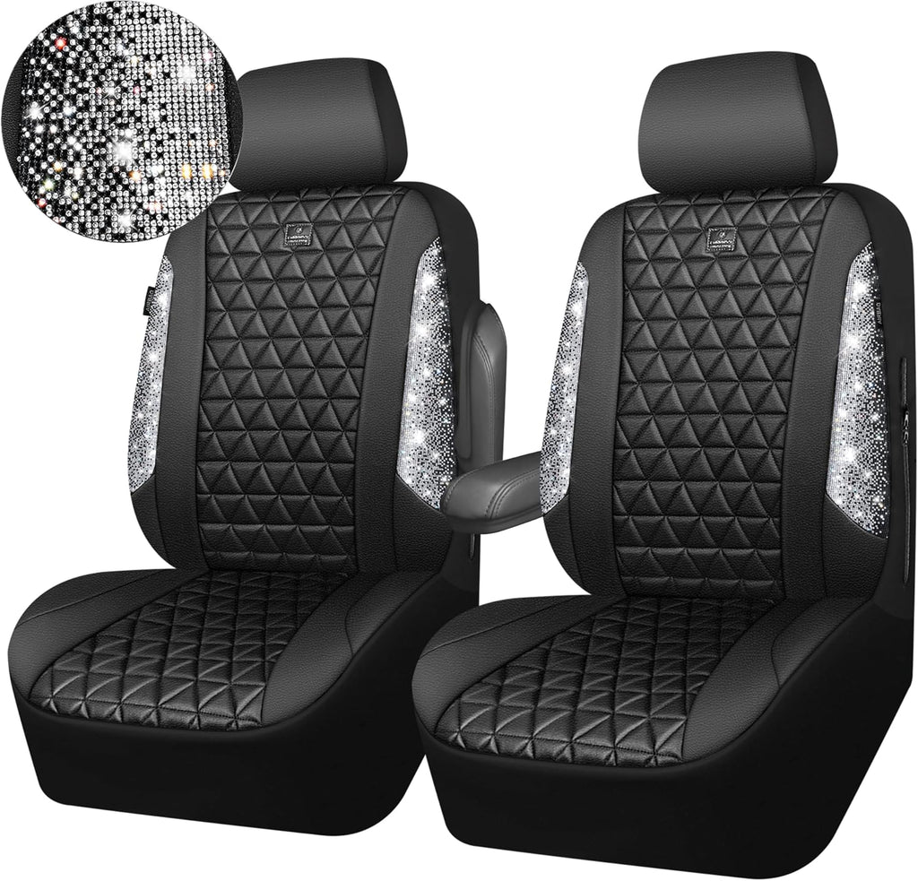 car pass bling diamond leather car seat covers, view 9