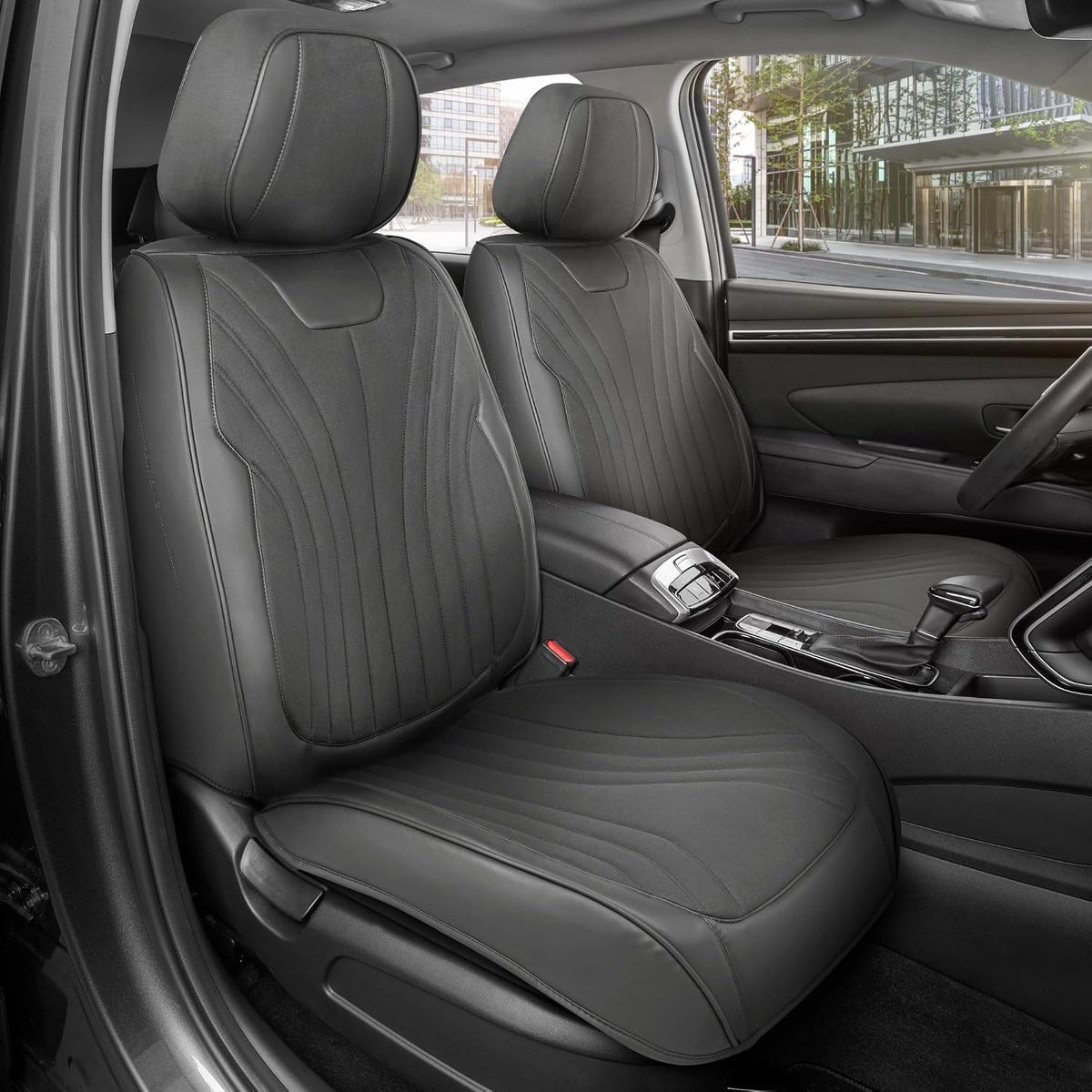Elite Edition Faux Leather & Suede Seat Covers