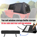 Soft Top Window Storage Bag Compatible with Jeep Wrangler 1976-2018 CJ, YJ, TJ and JK - 2-Door & 4-Door. Roll-up for compact storage,multiple layers of lining to protect soft-top windows.
