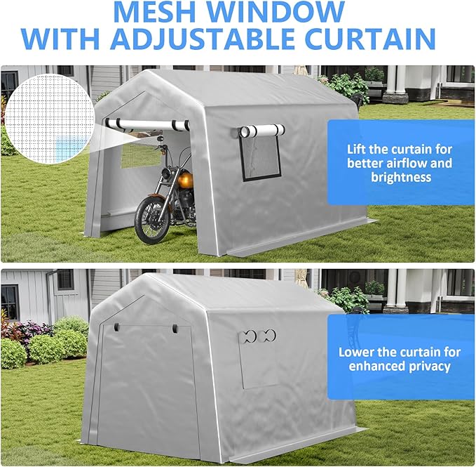6x8 ft Carport Heavy Duty Tent - Image 6