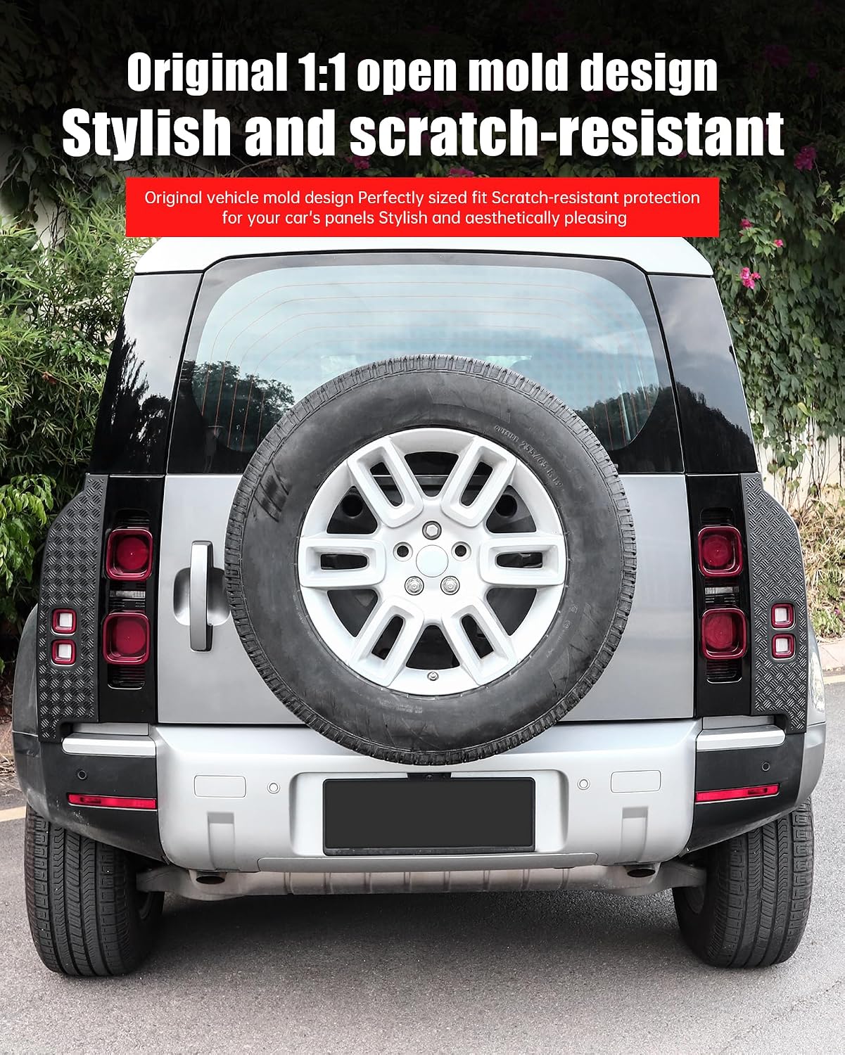 Body Scratch Guards for 2020-2025 2026 Land Rover Defender 90 110 130 Front and Rear Bumper, Mirror Covers, Tail Light Covers Scratch-Resistant Exterior Trim Accessories (Taillight Cover)