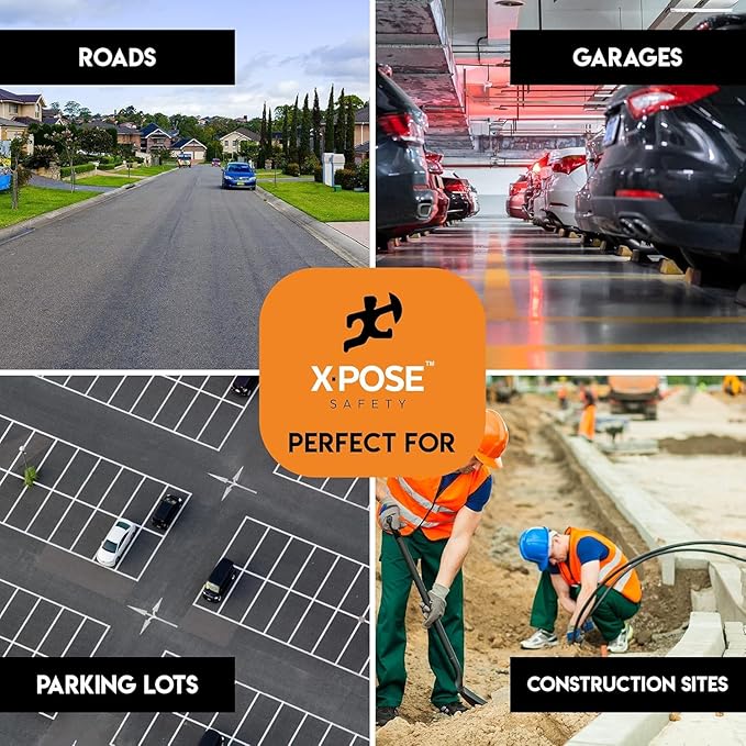 Xpose Safety 2-Pack Speed Bump Strips – 6 Ft Rubber Speed Humps - Image 5
