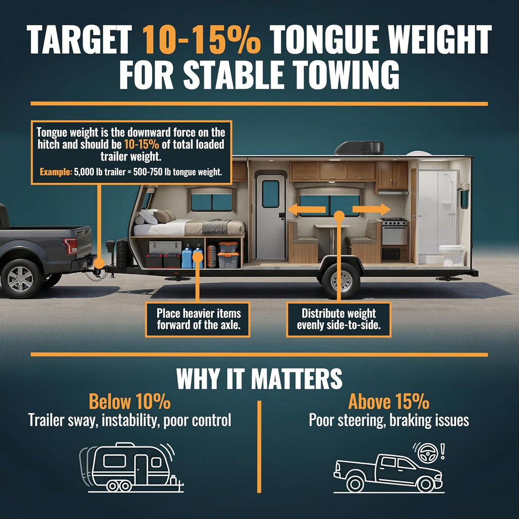 TowPilot Trailer Tongue Weight Scale - 2200 lb Capacity, Trailer Tongue Scale for Travel Trailers, RVs & Campers, ZEROLOCK Precision Calibration System for Boat & Cargo Trailers (Black)