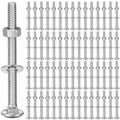 zonon 100 sets 1/4-20 x 3 carriage bolts, main product view