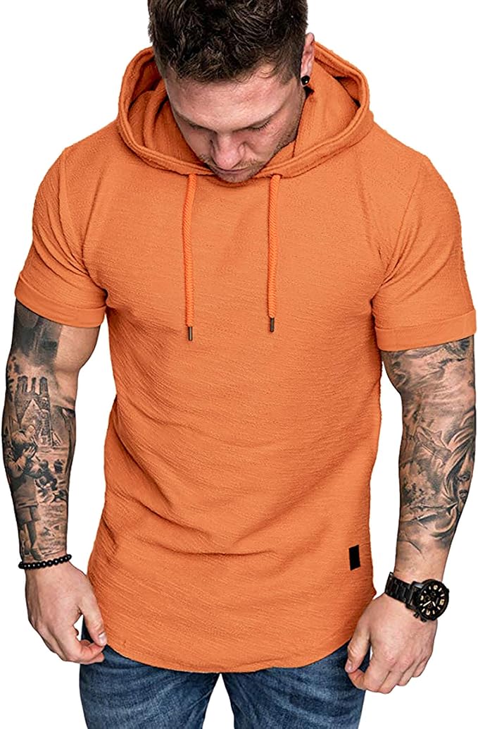 Lexiart Mens Fashion Athletic Hoodies Sport Sweatshirt Solid Color Fleece - Image 3