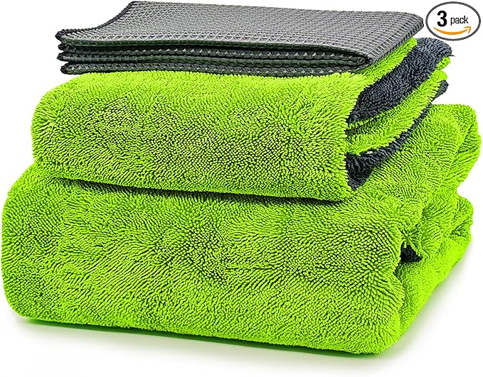 3 Pack Microfiber Towels for Car Detailing by YeewayVeh