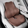 Coverado Memory Foam Car Seat Cushion and Lumbar Support Pillow
