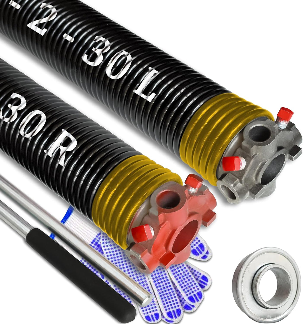 Garage Door Torsion Spring Set, Pair of 2" Electrophoresis Coated Garage Door