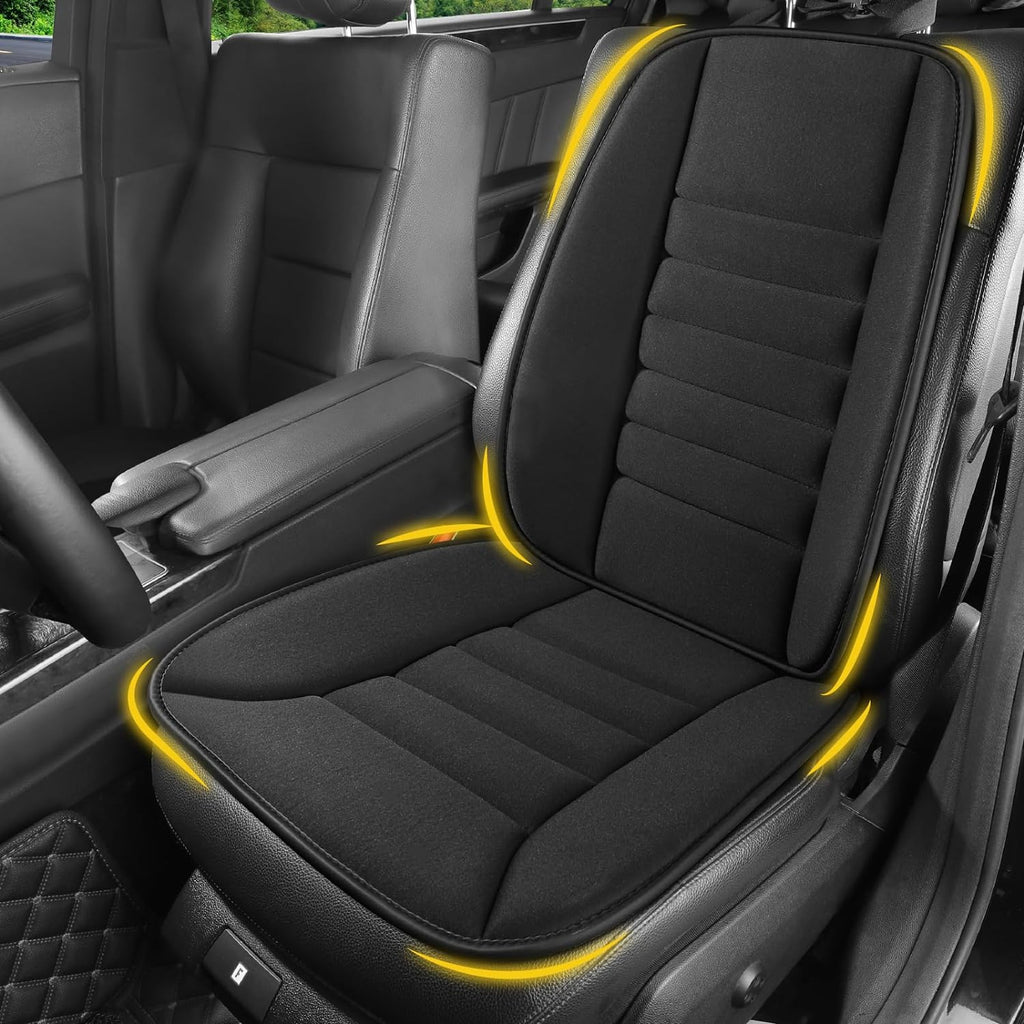 Car Seat Cushion with Back Support Pillow, Comfy Lumbar Support & Seat Cushion