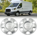 2Pcs Silver Hubcaps Fit for 2019-2026 Ford Transit 150 250 350 350HD 16" Wheel Center Cap Cover SRW & DRW Front Wheels Only (Not Rear Dual Wheels) Replaces KK4Z-1130-C KK4Z-1130-F (Silver)