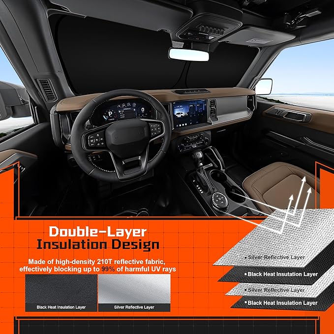 Custom Fit Windshield Sun Shade - Image 4