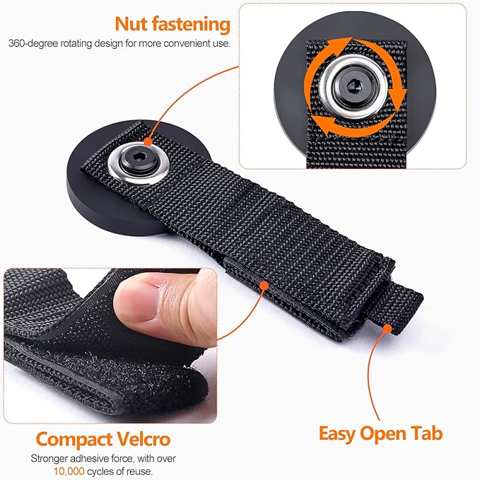 Homde 4pcs Strong Magnetic Hook, Heavy Duty Magnet Tool Holder 2.6 inch - Image 3