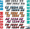 Custom Registration Numbers & Letters X-Treme Tac (Two Decals) for Kayaks Jetskis and Boats (High Tack Grip Adhesive)