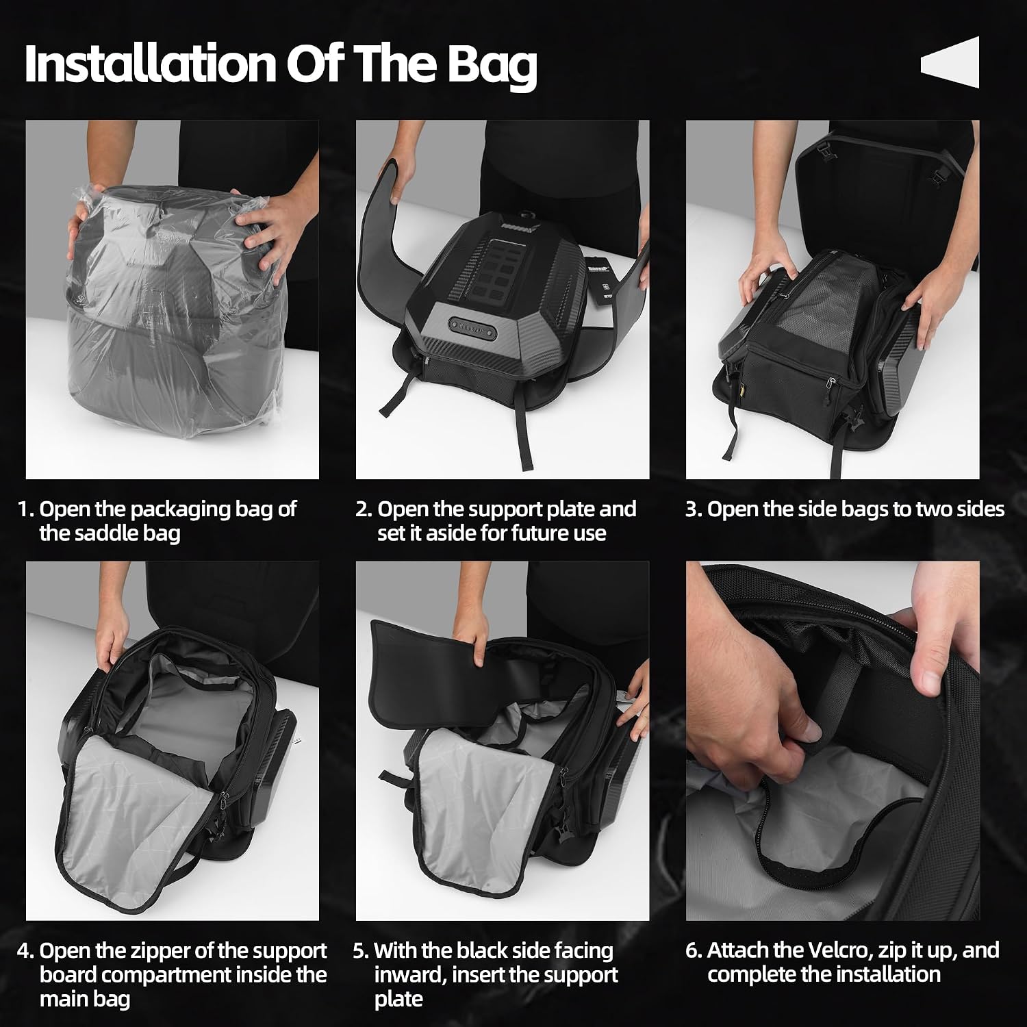 Rhinowalk Motorcycle Tail Bag, 23-35L Expandable Hard Shell Rear Seat Bag with Helmet Storage, Waterproof Motorcycle Tail Pack Luggage for Touring Travel