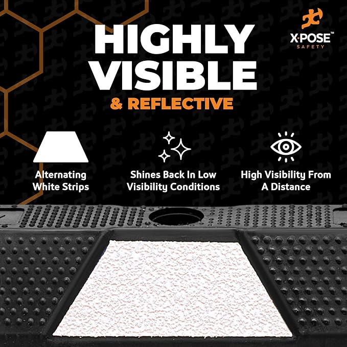 Xpose Safety 48" Heavy Duty Rubber Parking Stopper – Bulk Full Pallet 50 Pack - Image 4