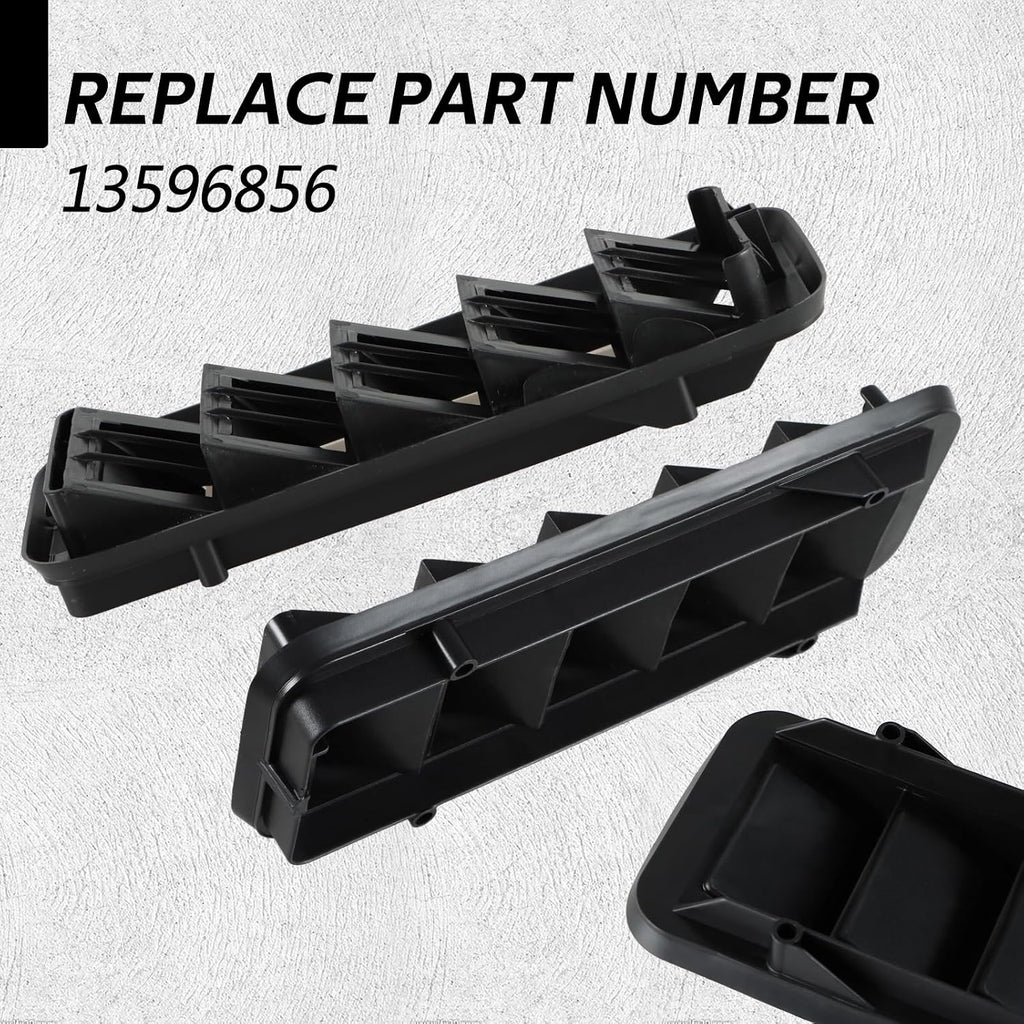 2PCS Upgraded Back Panel Air Vent Relief Grille, Cabin Pressure Air Vent Relief Valve Panel Grille Compatible with Colorado Silverado 1500 2500 3500 Sierra 1500 2500 3500 Replace#: 13596856