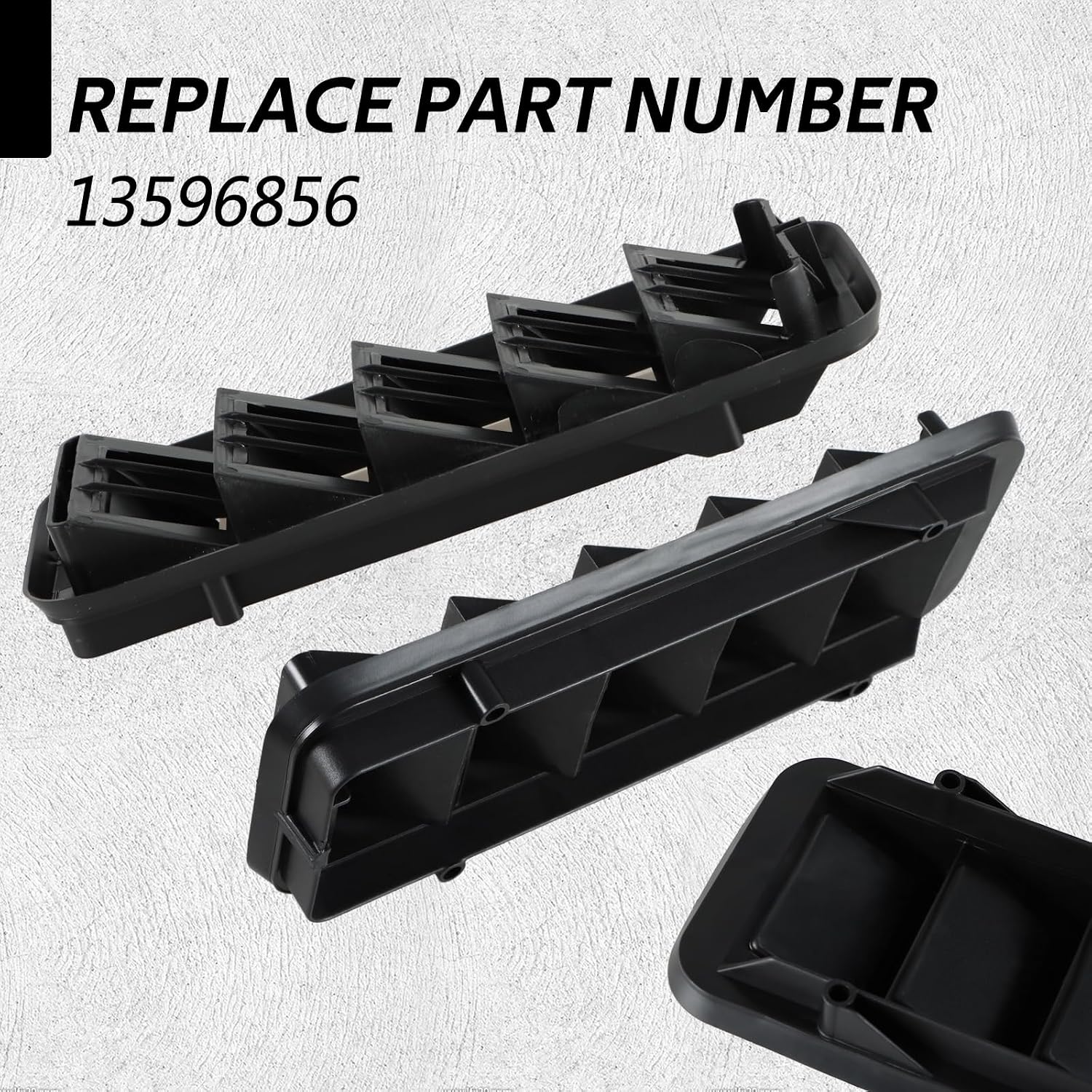2PCS Upgraded Back Panel Air Vent Relief Grille, Cabin Pressure Air Vent Relief Valve Panel Grille Compatible with Colorado Silverado 1500 2500 3500 Sierra 1500 2500 3500 Replace#: 13596856