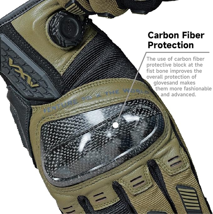 VXW High Protection Motorcycle Gloves - Image 6