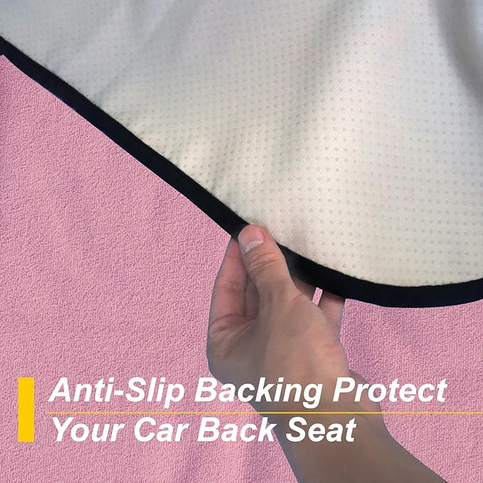 Back Seat Cover for Car Trucks Van SUV, Waterproof Rear Bench Towel Seat Covers