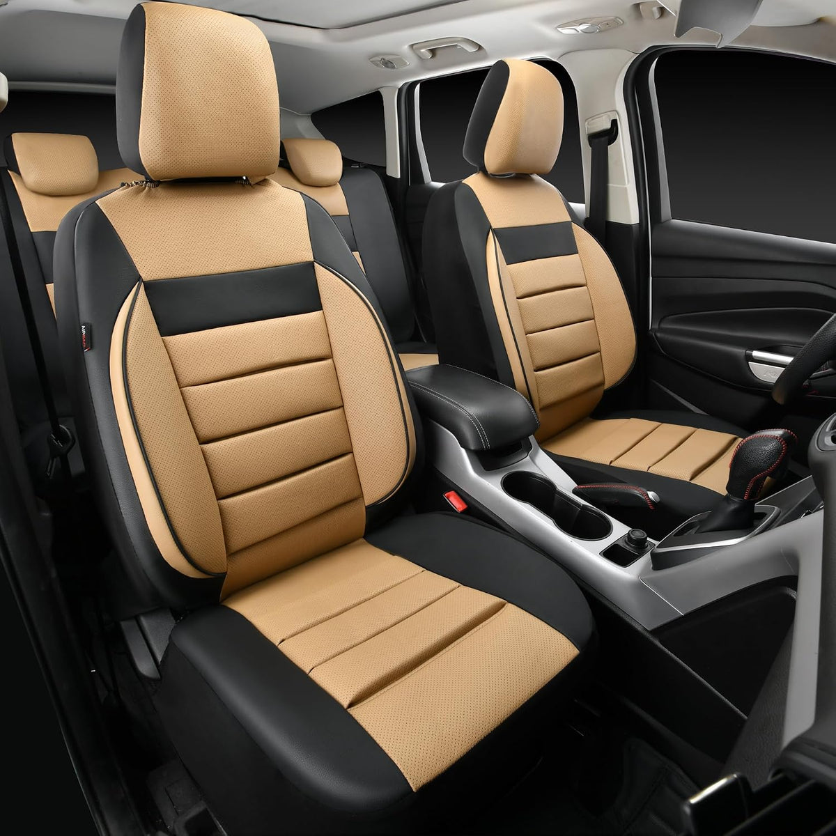 car pass leather seat covers full set universal shown in use