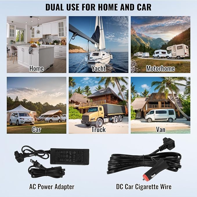 VEVOR Car Refrigerator, 12 Volt Car Refrigerator Fridge, 9 L Single Zone - Image 6