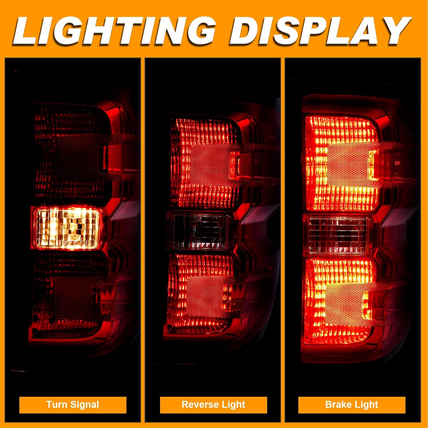 Tail Light Assembly Compatible With 2016-2019 Chevy Silverado 1500 2500 HD GMC Sierra 3500 HD Right Passenger Side Taillight Brake Lamp with Bulb Halogen Type