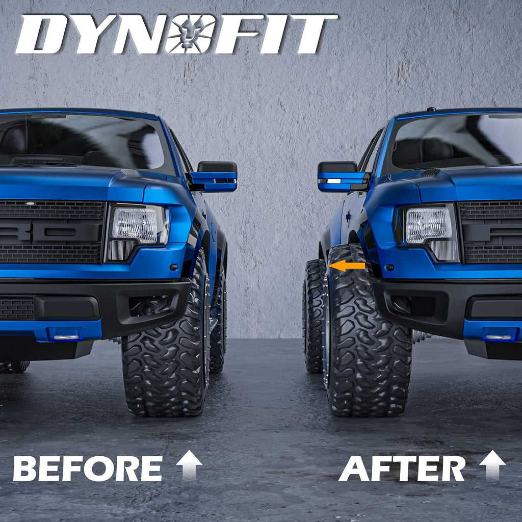dynofit 2 Inch 6x135 Hub-Centric Wheel Spacers (4 Pcs) for 2015-2026 Ford F150, Expedition, Lincoln Navigator - M14x1.5 Studs, 87.1mm Center Bore