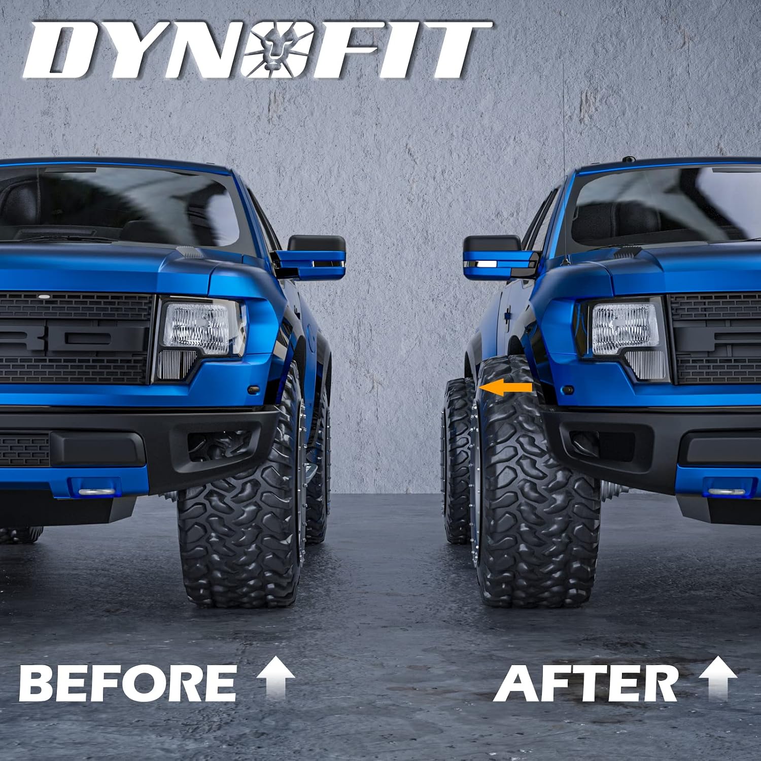 dynofit 2 Inch 6x135 Hub-Centric Wheel Spacers (4 Pcs) for 2015-2026 Ford F150, Expedition, Lincoln Navigator - M14x1.5 Studs, 87.1mm Center Bore