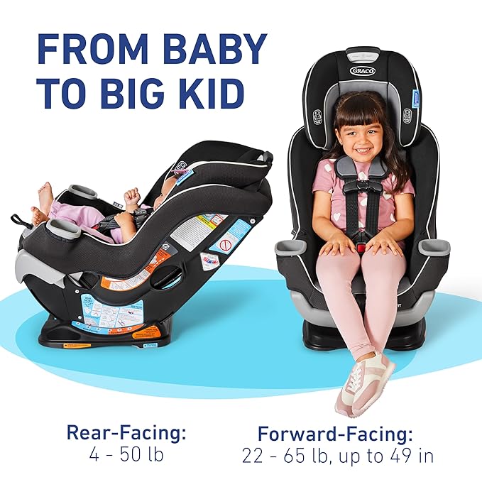 Graco Extend2Fit Convertible Baby Car Seat, Rear and Forward Facing, Adjustable - Image 6