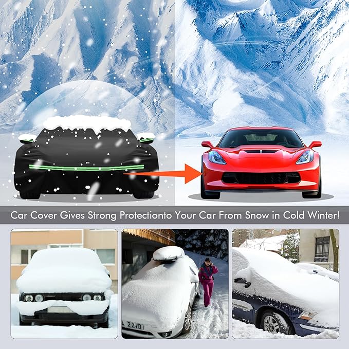 for Corvette 2014-2019 C7 Car Cover 210D Outdoor Waterproof UV Protection - Image 6