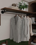 clothes rack 48in, wall mounted garment rack with, main product view