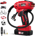 SMART JERRY - Car Tire Inflator Portable Air Compressor | 20V/12V Dual-Power