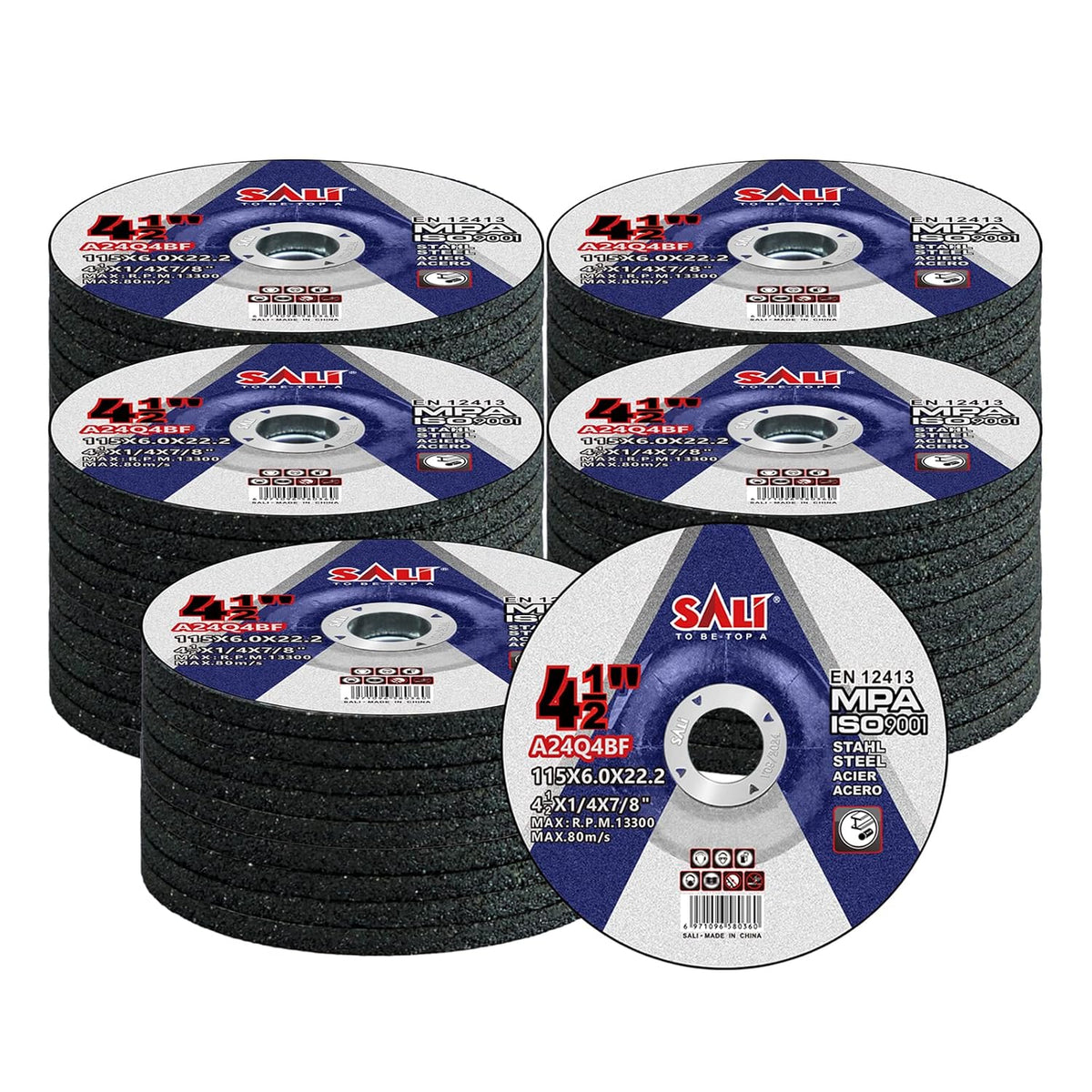 sali 50 pack 4-1/2 inch grinding wheels for, main product view