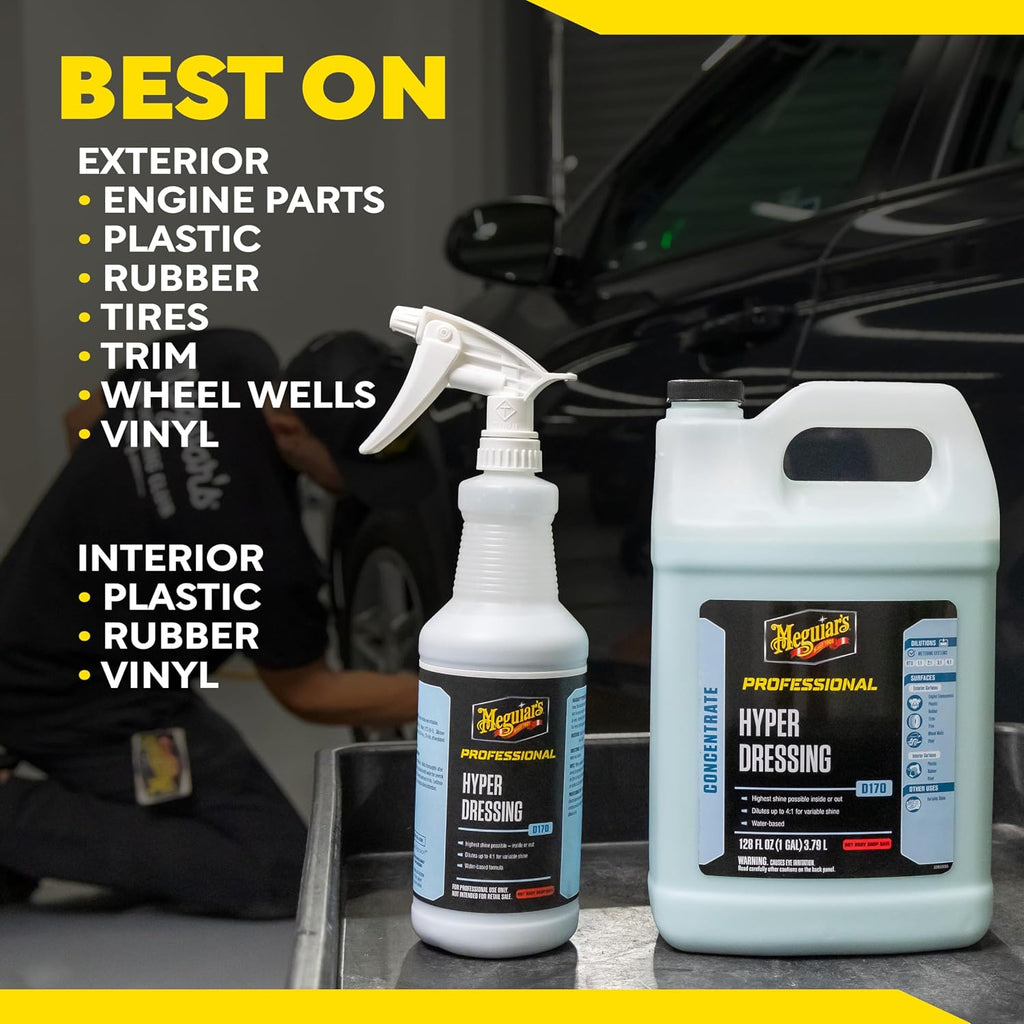 Meguiar's D17001 Hyper Dressing -1 Gallon â€“ Give Your Carâ€™s Trim Pieces the Best Shine & Gloss, Factory,128 Fl Oz (Pack of 1)