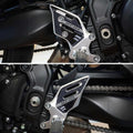 labelbike - 3D Stickers Motorcycle Door Sill Decoration and Protection in Resin Compatible with Yamaha MT-09 MT09 SP 2021-2023 - Color Carbon Black Gray