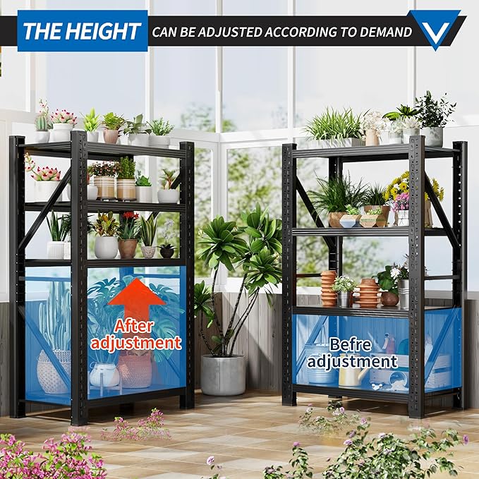 3000LBS Garage Shelving 32" W Garage Shelving Heavy Duty 4-Tier Metal Storage - Image 4