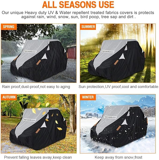 Neverland UTV Cover Waterproof 300D Heavy Duty 2-3 Seater/4-6 Seater 4 Door - Image 8